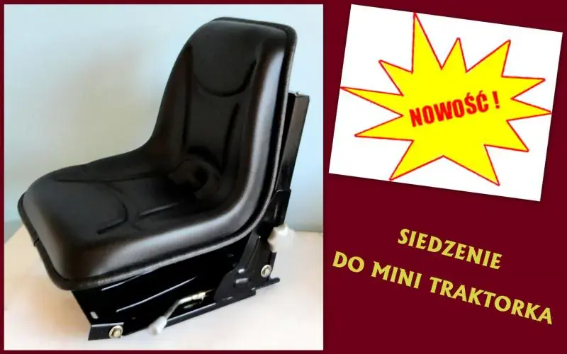 Siedzenie do mini traktorka typ RM460