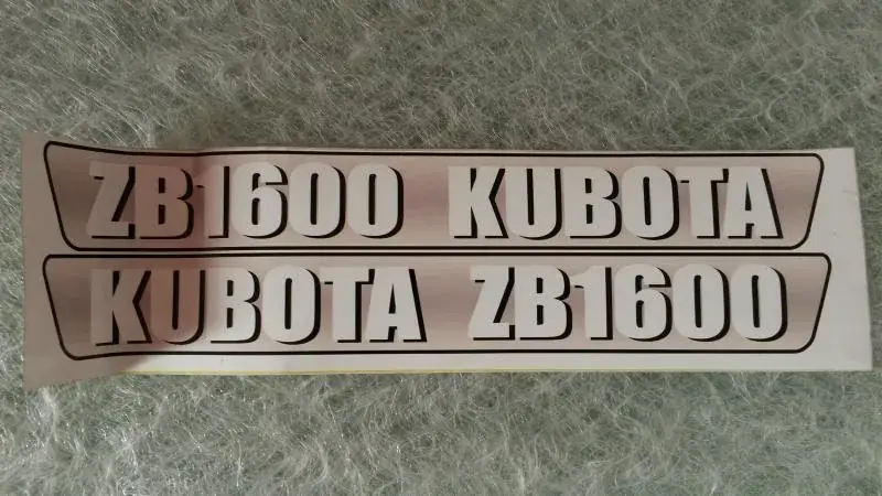 Naklejka na mini traktorek KUBOTA ZB1600