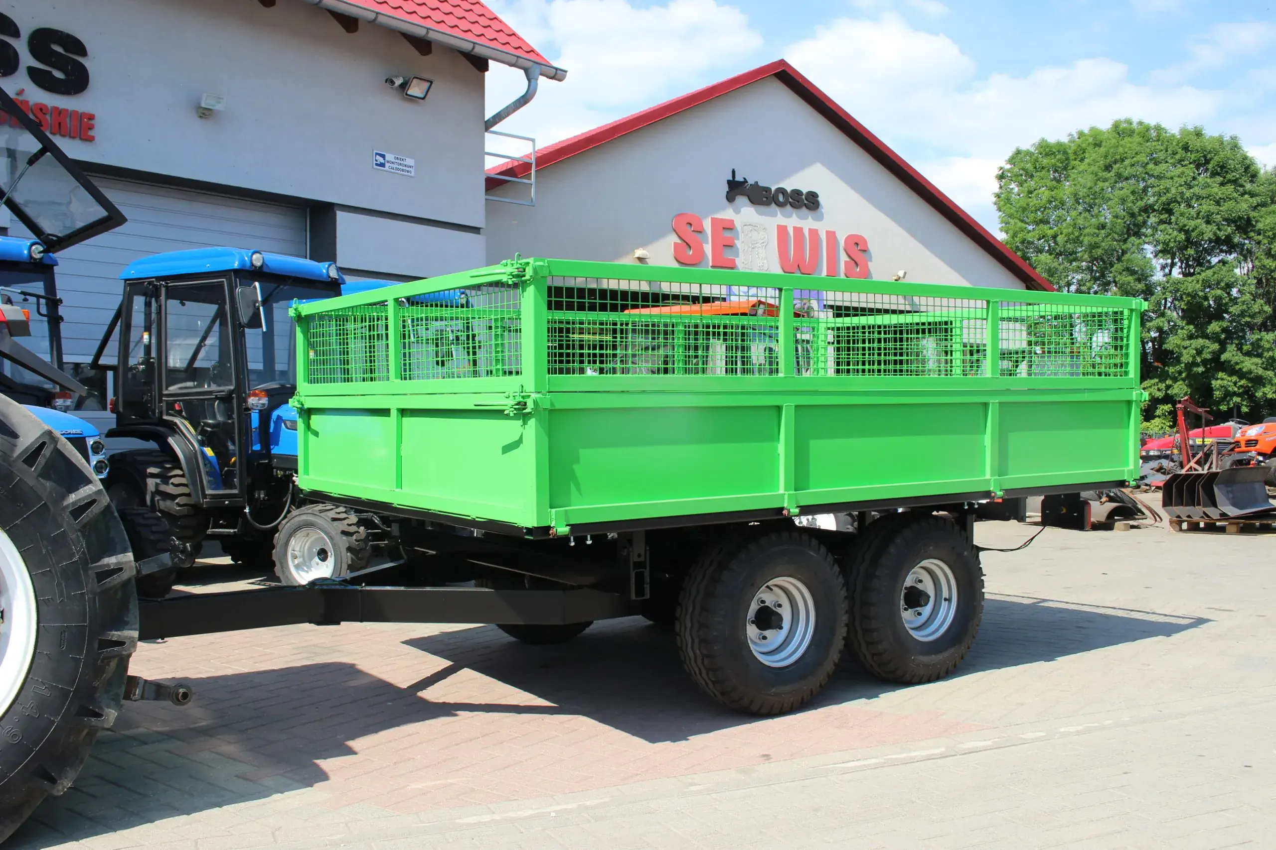 Przyczepka 2 osiowa XL z wyższymi burtami